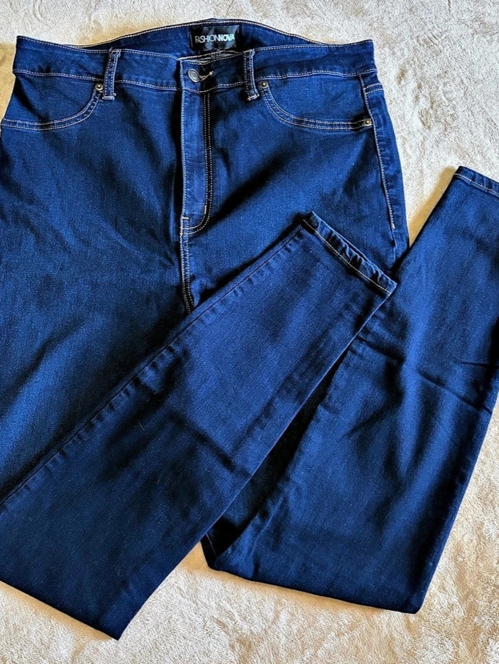 Fashion Nova Straight Leg Jeans in Blue Size 16W Like New